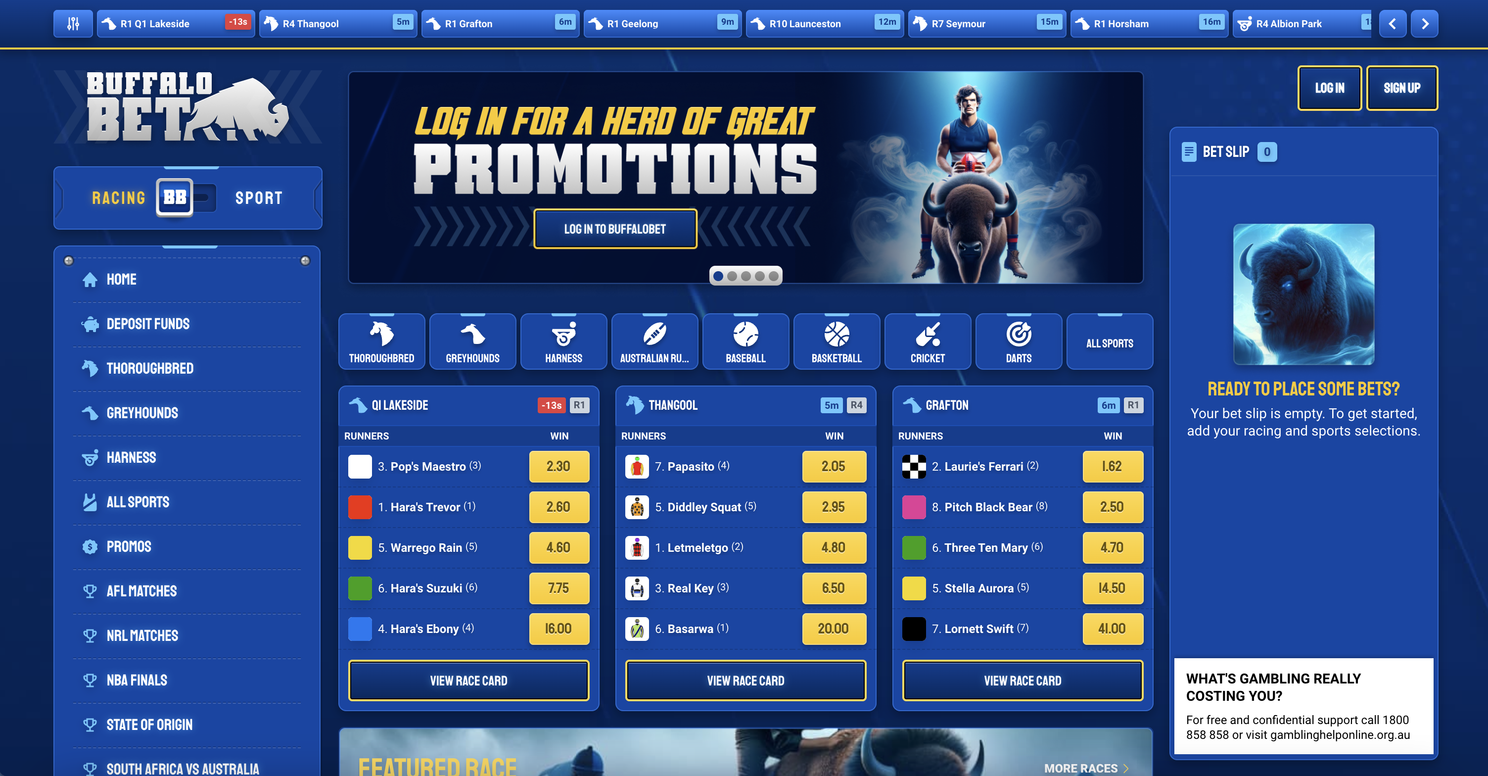 BuffaloBet Desktop